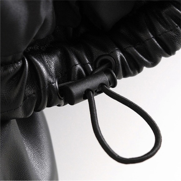 Leather Puffer Jacket - Picture 8 of 10